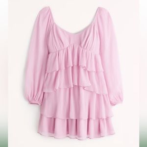 NWT abercrombie tiered mini dress